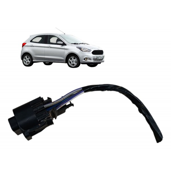 Plug Conector 3 Fios Chicote Modulo Ventoinha Ford Ka 2018