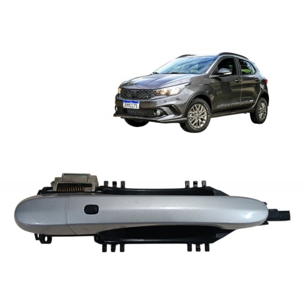 Maçaneta Porta Dianteira Direita Fiat Argo Cronos 2021 2022 Branco Dianteira