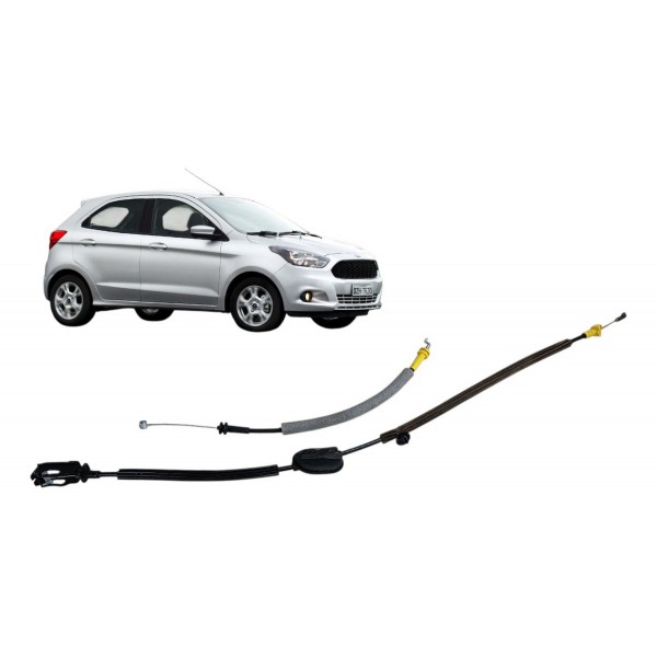 Par Cabo Fechadura Porta Ford Ka 2018 2019 Traseira Direita