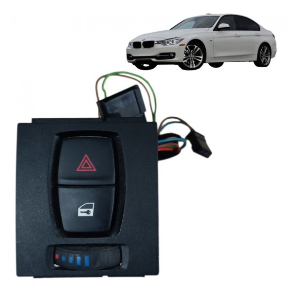 Botão Pisca Alerta Segurança Bmw 320i 328i 2013 2014 2015 Preto