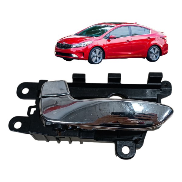 Maçaneta Interna Cromada Kia Cerato 2014 2015 2016 Esquerda Cromada Dianteira/traseira