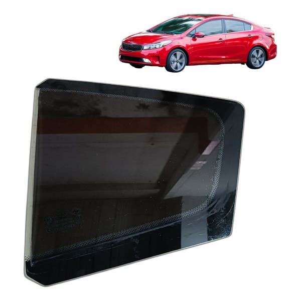 Vidro Fixo Porta Traseira Esquerdo Kia Cerato 2014 2015 2016