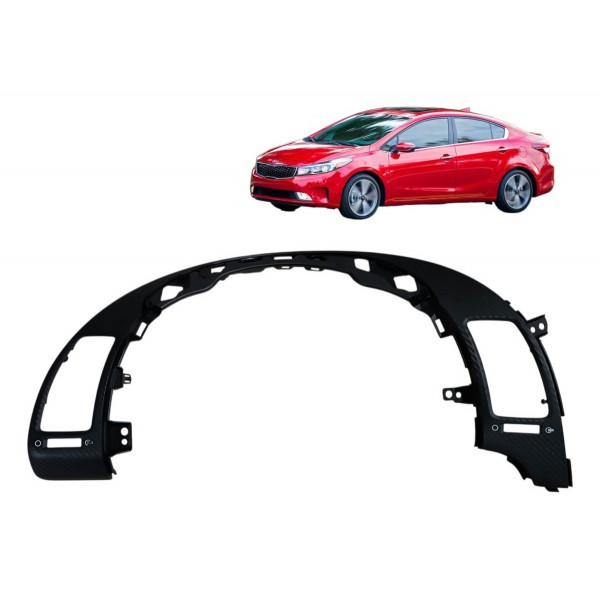 Moldura Volante Direção Difusor Ar Kia Cerato 2014 2015 2016 Preto