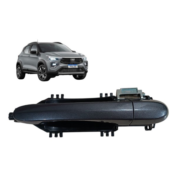 Maçaneta Externa Fiat Pulse 2022 2023 2024 Traseira Esquerda Cinza Traseira