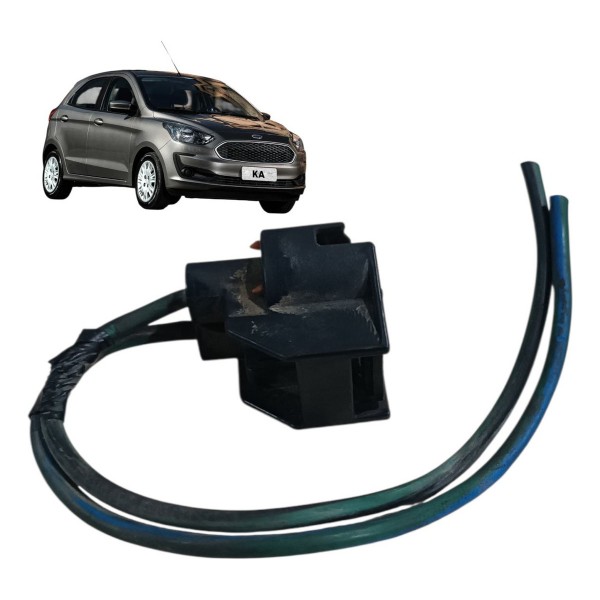Plug Conector 2 Fios Motor Ventoinha Ford Ka 1.0 3cc 2021