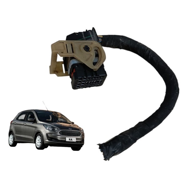 Plug Conector Preto Módulo Injeção Ford Ka 1.0 3cc 2021 2020