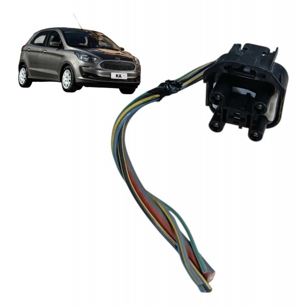 Plug Conector 5 Fios Modulo Relé Ventoinha Ford Ka 2021 2020