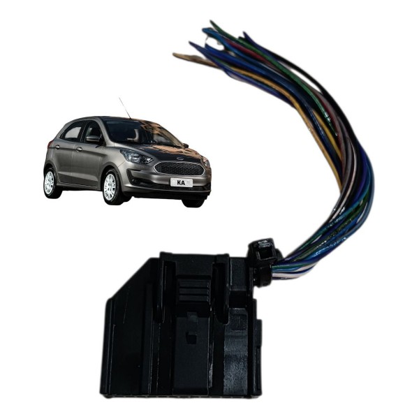 Plug Conector 17 Fios Comando Ar Condicionado Ford Ka 2021