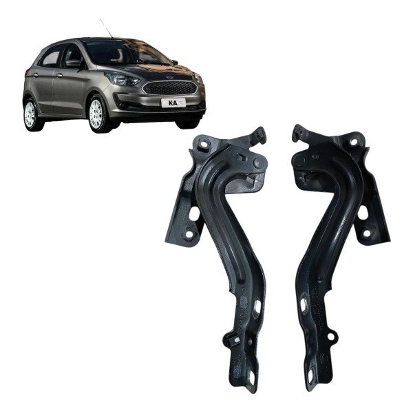 Par Dobradiça Capo Dianteiro Ford Ka 1.0 3cc 2019 2020 2021