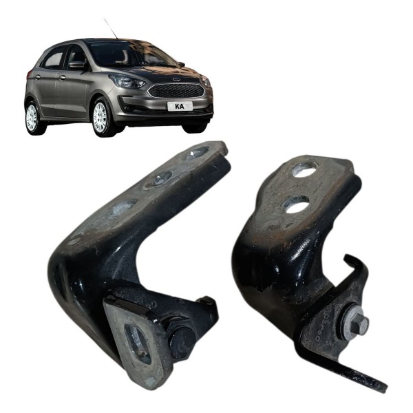 Par Dobradiça Porta Ford Ka 2019 2020 2021 Dianteira Direita