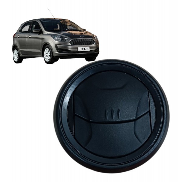 Difusor Ar Condicionado Lateral Ford Ka 2020 2021 2022 Preto