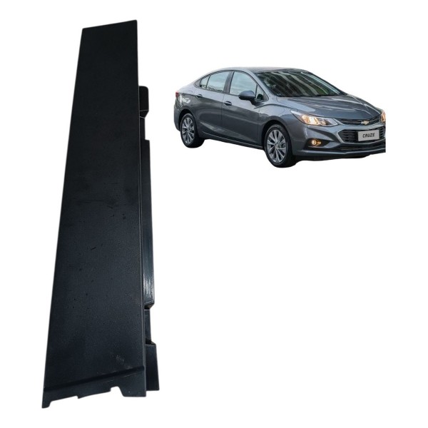 Moldura Acabamento Porta Traseira Esquerda Cruze 2017 2021 Preto