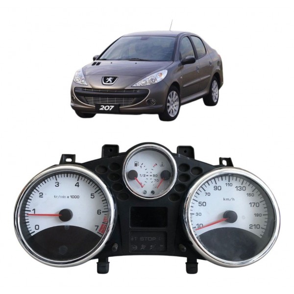 Painel De Instrumentos Peugeot 207 2009 2010 2011 2014 Preto
