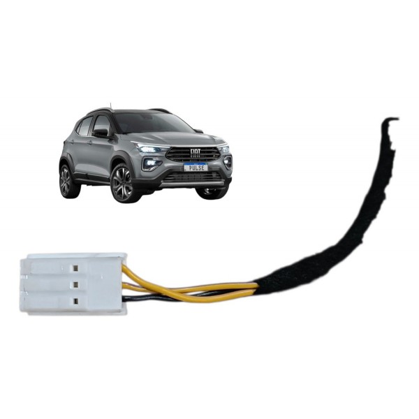 Plug Conector 3 Fios Luz Teto Traseira Fiat Pulse 2023 2024