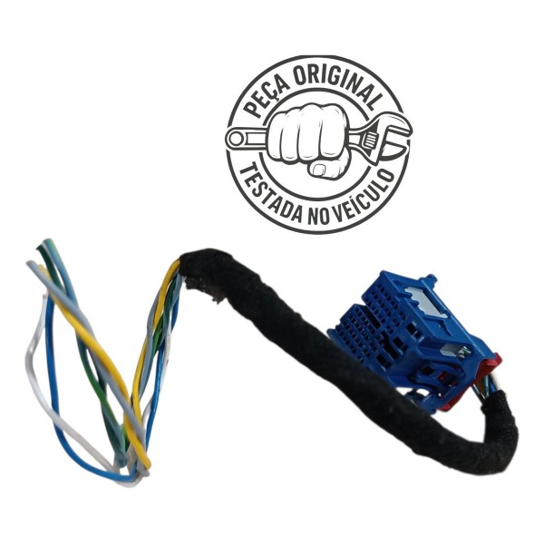 Plug Conector Azul 6 Fios Modulo Multimídia Fiat Pulse 2024