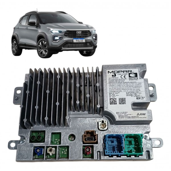 Módulo Central Aparelho Som Multimídia Fiat Pulse Toro 2024 Prateado