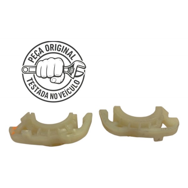 Par Trava Fixação Cano Radiador Ar Quente Fiat Pulse 2024 Branco
