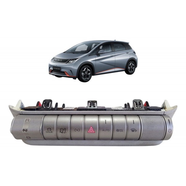 Comando Botão Cambio Marcha Pisca Byd Dolphin Gs 2024 2025 Prateado