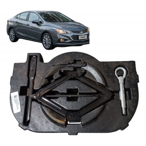 Kit Macaco Chave Roda Isopor Gm Cruze Sedan 2017 2018 2019
