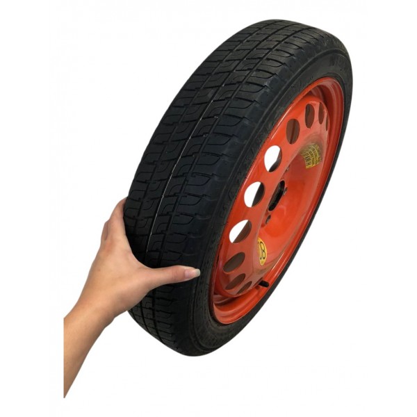 Roda Pneu Estepe Fino Gm Cruze 2017 2018 2019 2020 115/70 R6 Laranja