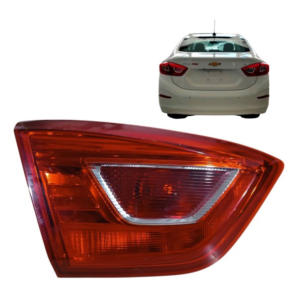Lanterna Esquerda Tampa Traseira Cruze Sedan 2017 2018 2019 Esquerdo/motorista Vermelho