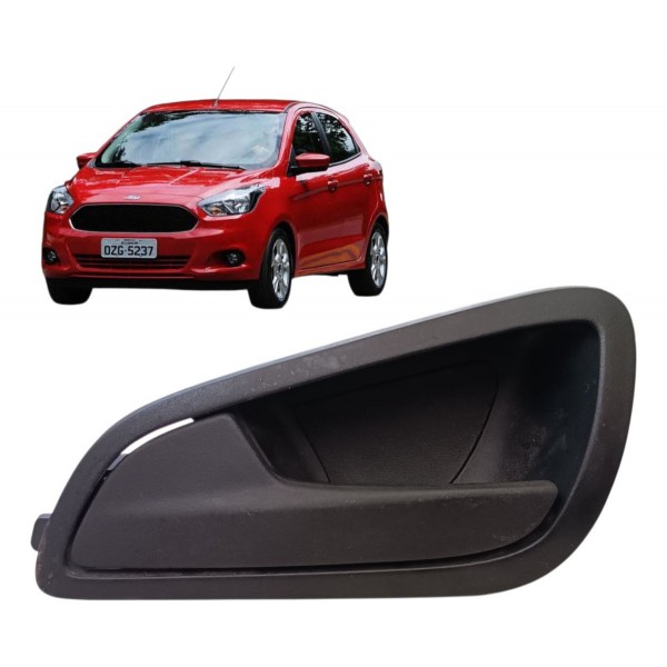 Maçaneta Interna Lado Esquerdo Do Ford Ka 2018 A21 Dianteira Preto Dianteira/traseira