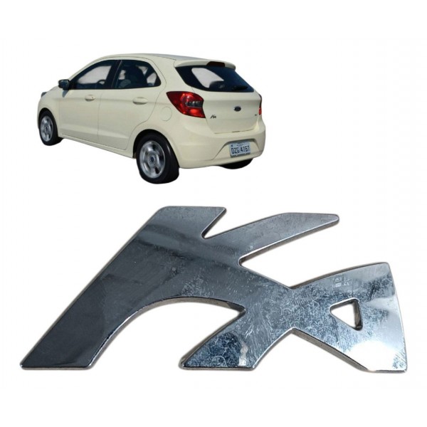 Emblema Logotipo Tampa Porta Malas Ford Ka 2016 2017 2020 Cromado