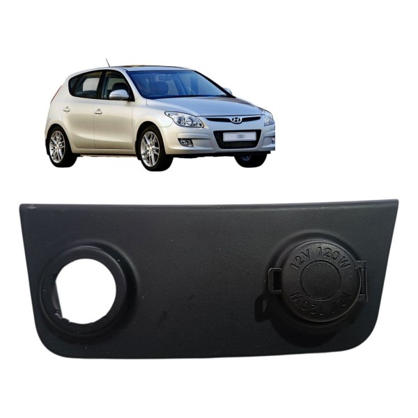 Moldura Acendedor Tomada 12v Hyundai I30 2009 A 2012 Preto