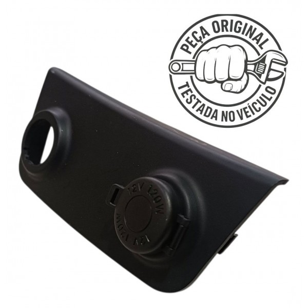 Moldura Acendedor Tomada 12v Hyundai I30 2009 A 2012 Preto