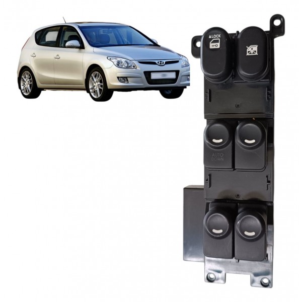 Botão Vidro Elétrico Dianteiro Esq Hyundai I30 2009 A 2012