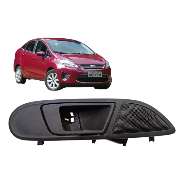 Maçaneta Interna Dianteira Direita New Fiesta Mexicano 2012 Preto Dianteira