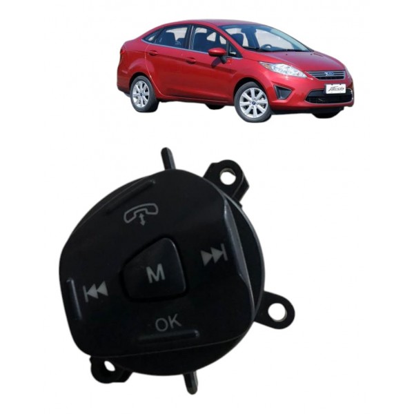 Botão Comando Som Volante New Fiesta Mexicano 2011 2012