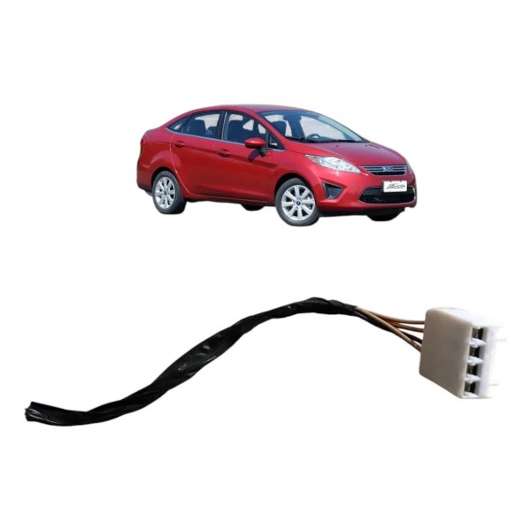 Plug Conector Alto Falante Porta Diant. New Fiesta Mex 2012