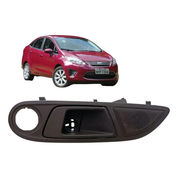 Maçaneta Interna Diant Esquerda New Fiesta Mexicano 2012 Preto Dianteira