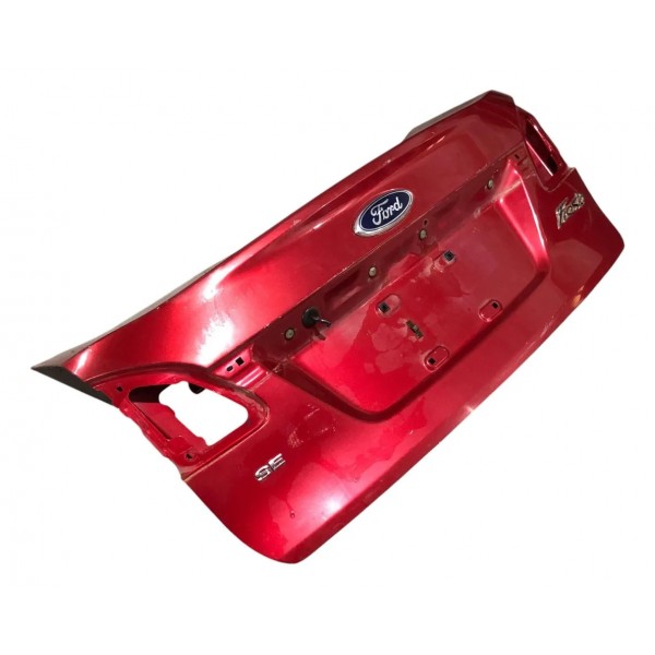 Tampa Traseira Porta Malas New Fiesta Sedan Mexicano 2012 Vermelho