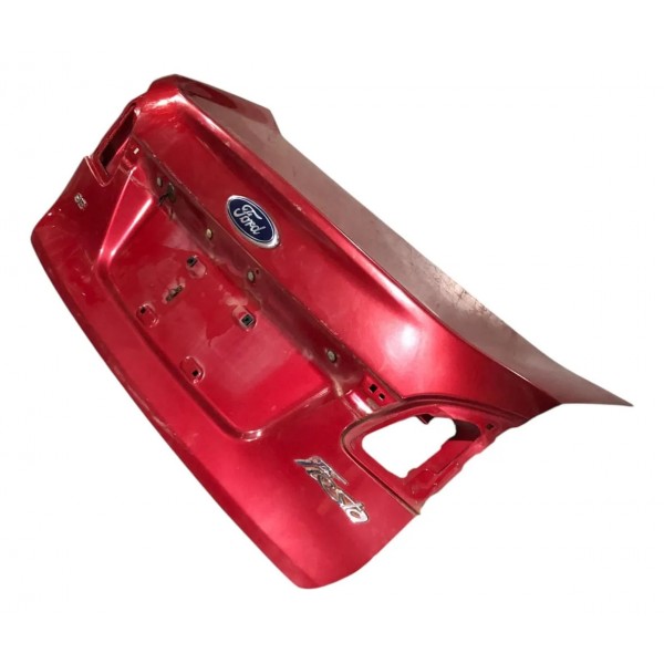 Tampa Traseira Porta Malas New Fiesta Sedan Mexicano 2012 Vermelho