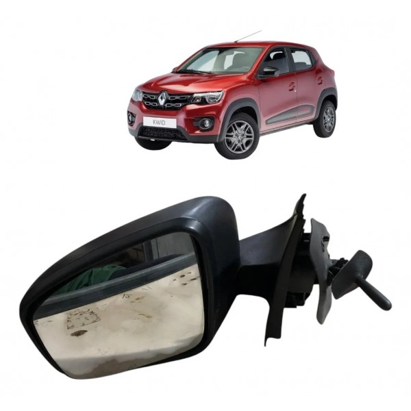 Retrovisor Manual Esquerdo Renault Kwid 2019 2020 2021 2022