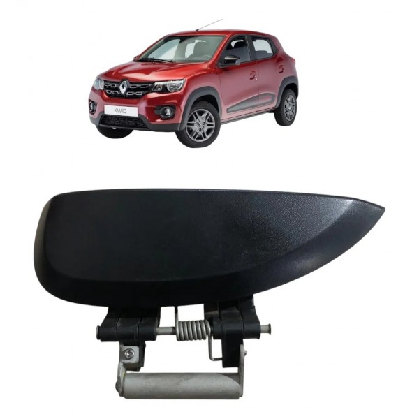 Maçaneta Externa Tras. Esquerda Renault Kwid 2019 2020 2022 Preto