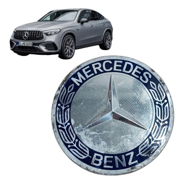 Miolo Roda Calota Central Mercedes C180 C200 2011 2012 2013 Prateado