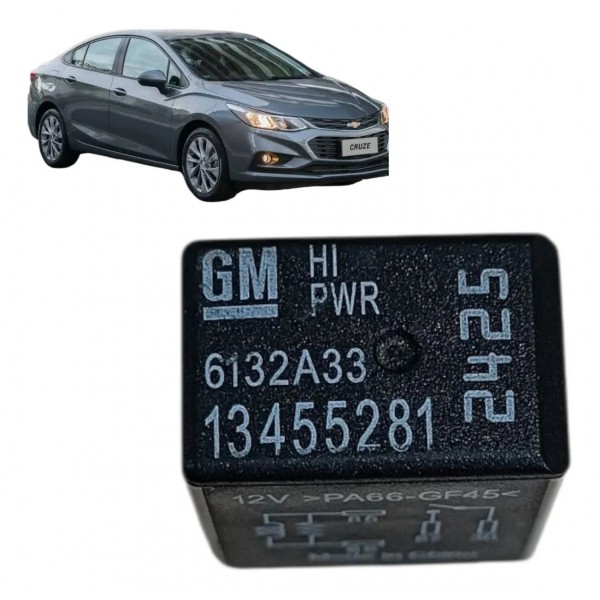 Relé Caixa Fusível 4 Pinos 12v Chevrolet 13455281 Original