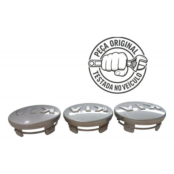 Miolo Calota Central Kia Prateado