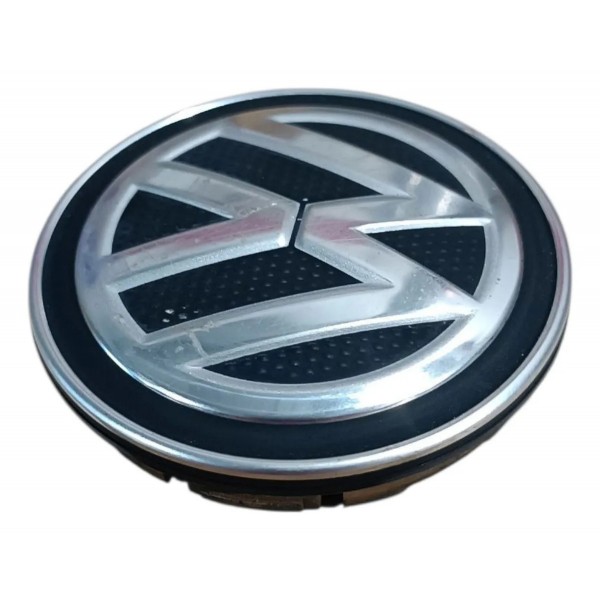 Miolo Calota Central Roda Volkswagen Gol Voyage 2017 2018 Prateado