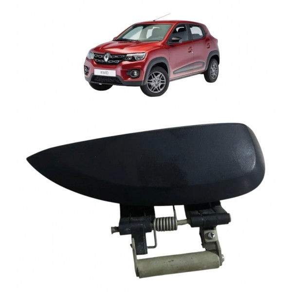 Maçaneta Externo Tras. Direito Renault Kwid 2019 2020 2022 Preto Traseira