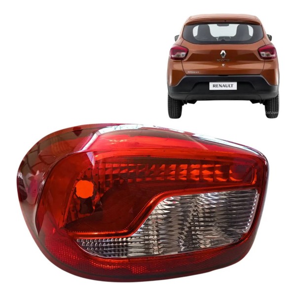 Lanterna Traseira Esquerda Renault Kwid 2019 2020 2021 2022 Esquerdo/motorista Vermelho