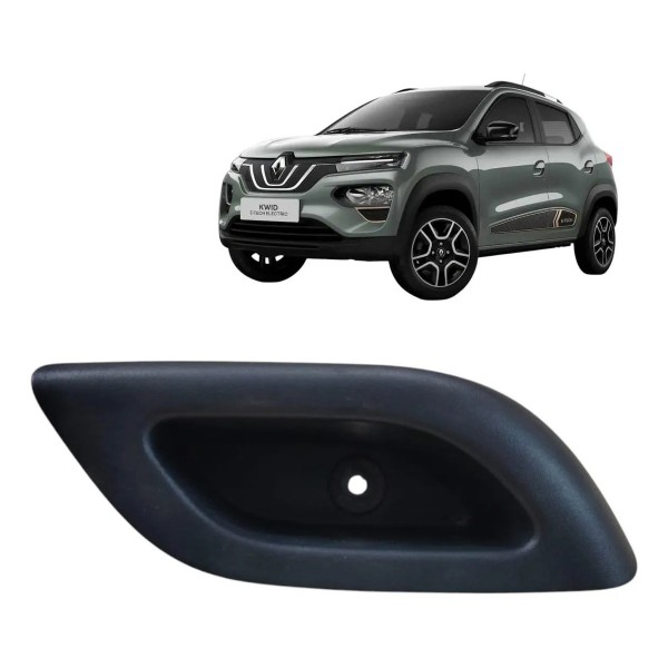 Puxador Acabamento Porta T.d Kwid 2022 2023 2024 E-tech Preto