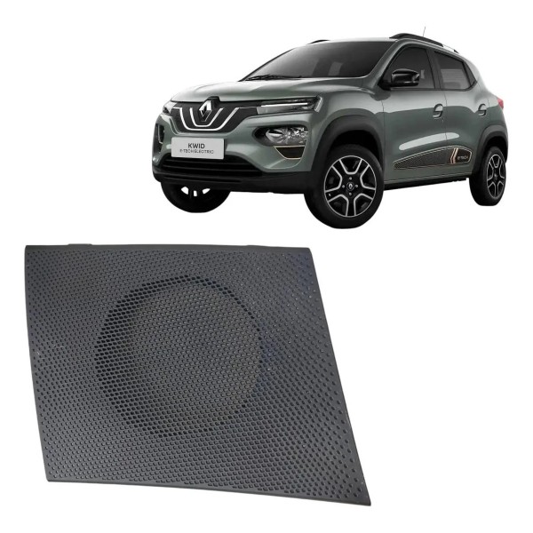 Acabamento Tela Auto Falante Porta Kwid 2022 A 2024 E-tech Preto