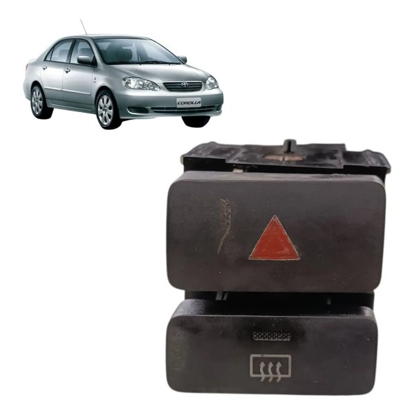Botão Pisca Alerta Desembaçador Toyota Corolla Xli 2003/2008