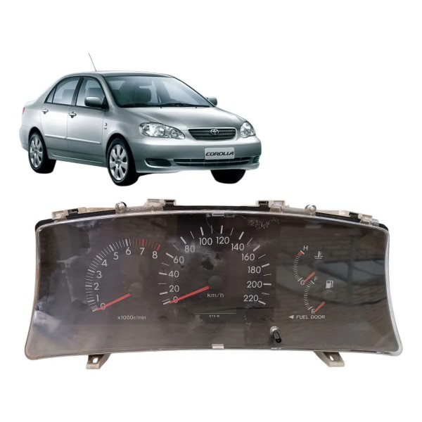 Painel Instrumento Velocímetro Toyota Corolla Xli 2003/2008 Preto