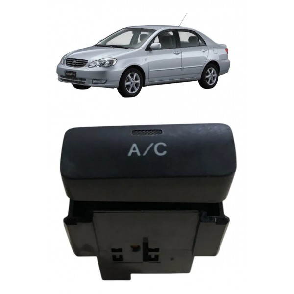 Botão Ar Condicionado Toyota Corolla Xli 2003 2004 A 2008 Preto