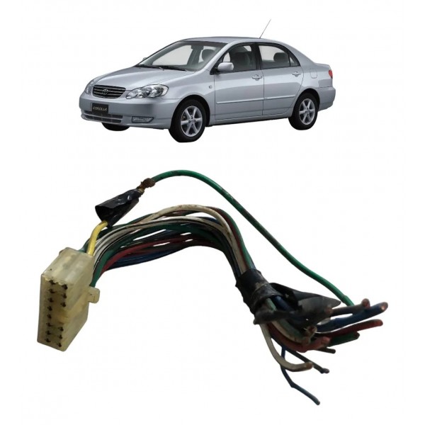 Plug Conector Botão Vidro Motorista Corolla 2003 A 2008